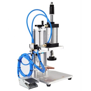 70ZC Pneumatic <strong>Plastic</strong> Glass Seasoning Bottle <strong>Press</strong> Capping <strong>Machine</strong> Perfume Vial Spray Cap Collar Pressing <strong>Machine</strong>