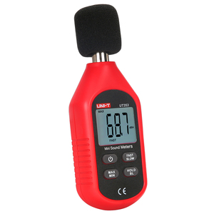 Medidor Digital de decibelios, Detector con frecuencia de muestreo ajustable y LCD retroiluminado, 30dB-130dB, rango de medida UNI-T UT353 - Product Image 1