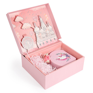 Romantik pembe kızlar sürpriz hediye kutuları doğum günü hediyeleri için kokulu mum kahve kupa ambalaj kutusu kağit kutu ambalaj - Product Image 3
