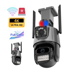 Cámara PTZ inalámbrica WIFI de 6MP, 360 grados IP66, Puerto RJ45 resistente al agua, seguridad con visión nocturna, funciones de Zoom AI, cámara de red - Product Image 1