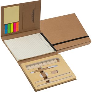 Bloc de notas para documentos de oficina personalizado de fábrica, combinación de Bloc de notas de tamaño A5 con juego de notas adhesivas de papel Kraft - Product Image 1