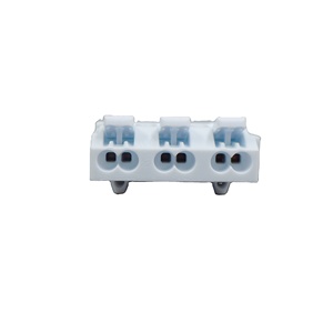 BELEKS 3-Pole Super Thin Screwless Multipolar Wire Connectors 450V <strong>Terminal</strong> <strong>Blocks</strong> with <strong>Fixed</strong> Foot - Product Image 3