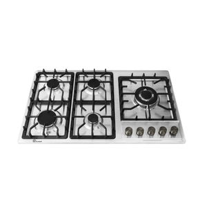 Tốt thiết bị nhà Propane Methane có sẵn Sử dụng gas đung góc 5 Burner Bếp gas HOB - Product Image 1