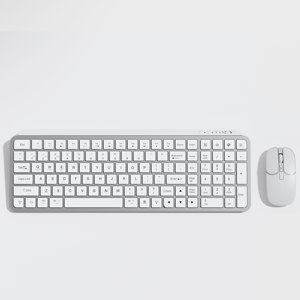 Rechargeable Wireless <strong>Keyboard</strong> and Mouse Combo, Ultra-Thin Compact Design, 2.4G Portable for PC Laptop Desktop <strong>Computer</strong> Notebook - Product Image 1