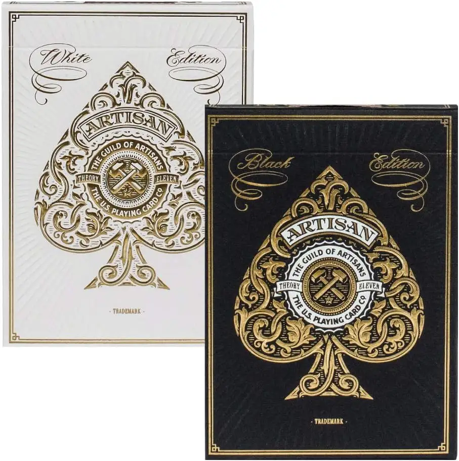 In ấn Poker Ma Thuật Dành cho người lớn trống Casino đen PVC giấy nhựa thăng hoa Logo tùy chỉnh chúng tôi chơi thẻ