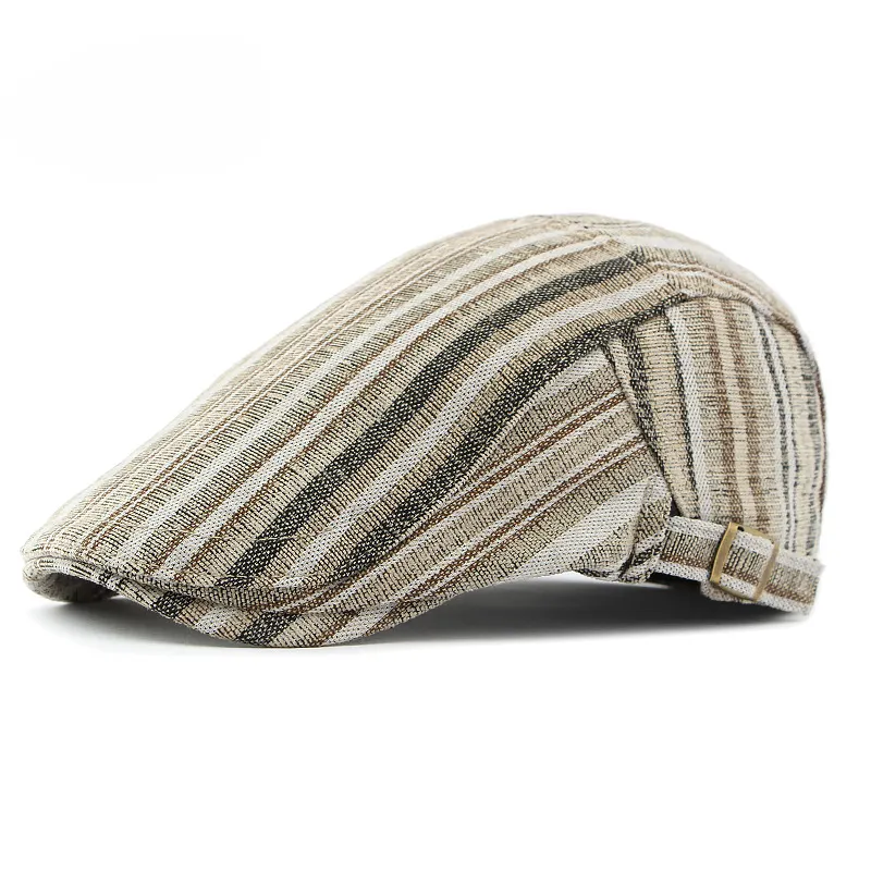 Mujeres Hombres Sombreros Plaid Boina Gorras Negro Herringbone Newsboy Gorras Hombre Tweed Gorra plana Hombre Sombrero Invierno Otoño Sombreros Boinas