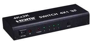 Gran oferta 4x1 para Switcher 1,4 3D HD Video 1080p Divisores de resolución con dos salidas de audio digital Convertidores de video y divisor