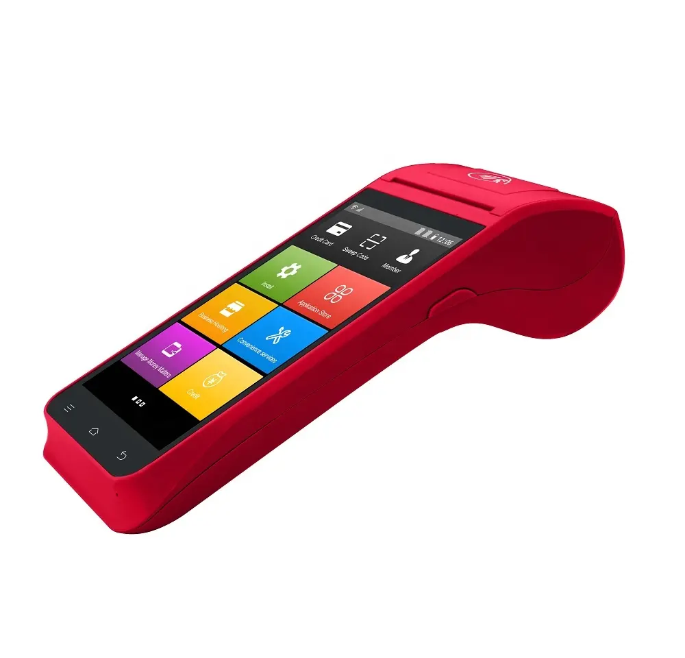 Z91 לתכנות 5.5 אינץ אנדרואיד נייד מכונת קופה עם מדפסת, QR קוד קורא, NFC,RFID קורא ה-sim כרטיס קופה