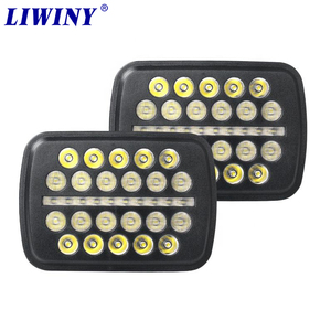 チェロキーXJ1984〜2001ランプ用LiwinyLEDスクエアヘッドライト5x7インチ<span class=keywords><strong>LED</strong></span>トラックフロントヘッドライト6x7インチスクエア<span class=keywords><strong>LED</strong></span>ヘッドランプ