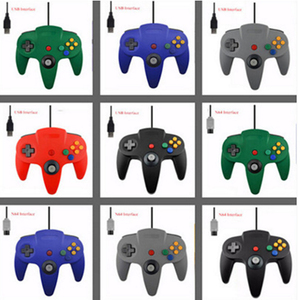 <strong>N64</strong> <strong>Controller</strong> Gamepad Joystick Long Wired Joypad for Classic 64 Consoles Games <strong>N64</strong> Port Interface