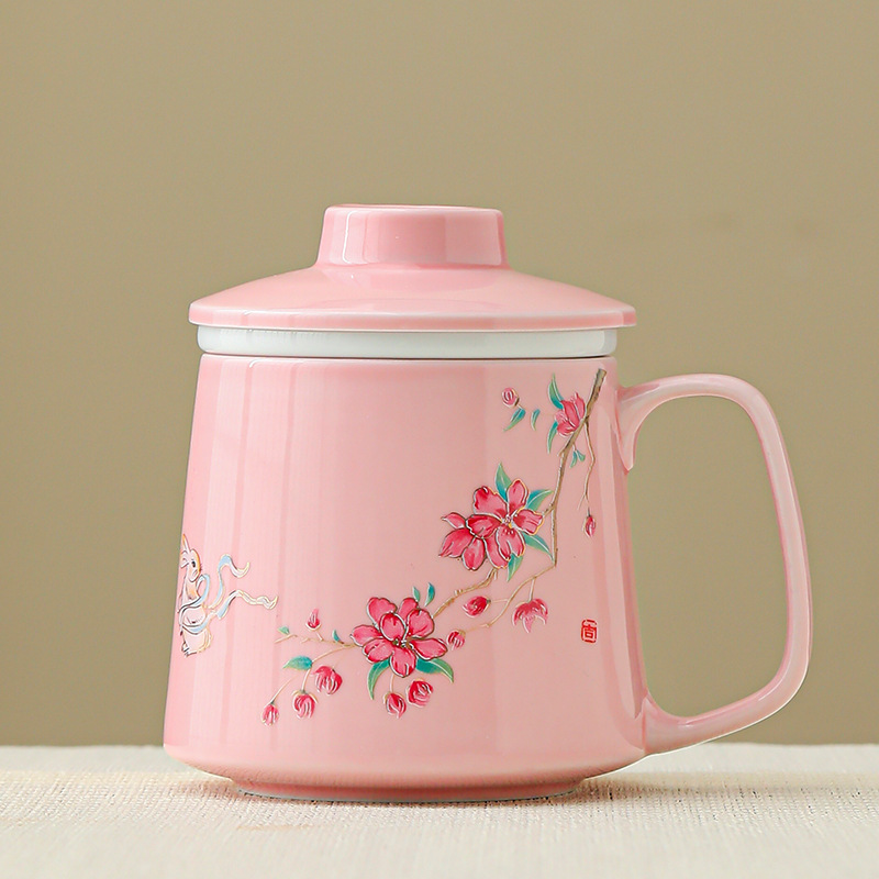 Copa Conejo de Jade - Rosa Flor de Cerezo