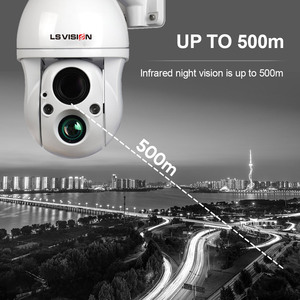 LS VISION户外安全监控IP摄像机4MP/8MP，内置警报器和微型sd卡存储选项网络摄像机 - Product Image 4