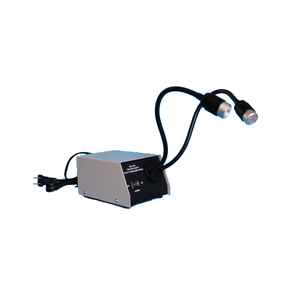 Microscopio de cuello de cisne doble HXD-II, punto de luz LED, fuente de luz fría - Product Image 1