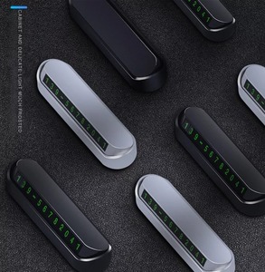 Araç telefonu numarası ekran kartı geçici Park cep telefonu numarası otopark dur otomobil aksesuarları - Product Image 4