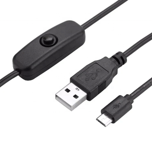 OEM Micro USB Cavo di Alimentazione Cavo di Ricarica Con ON/OFF Interruttore Per Raspberry Pi 3/2/B-Nero - Product Image 5