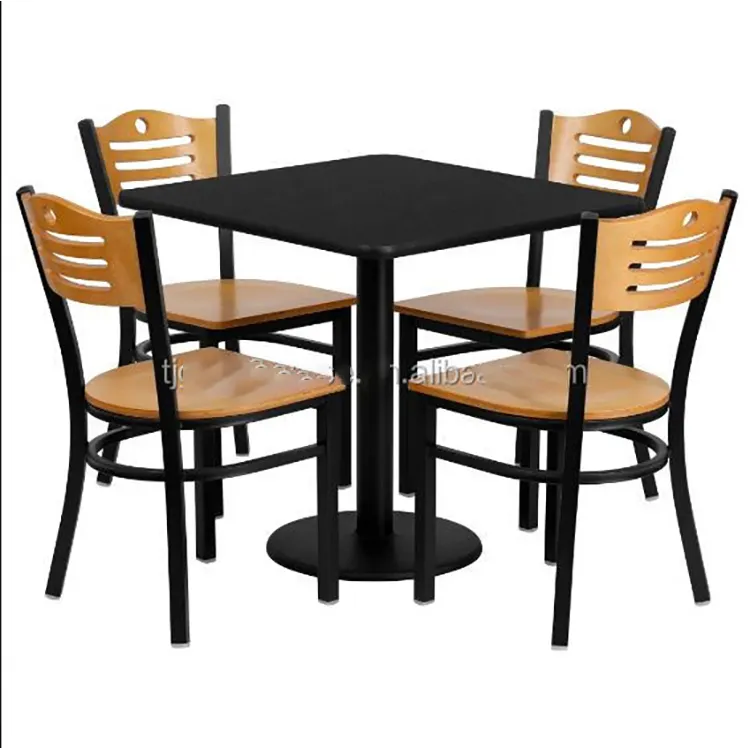 Tabelas e cadeiras pretas chinesas baratas do restaurante DT111