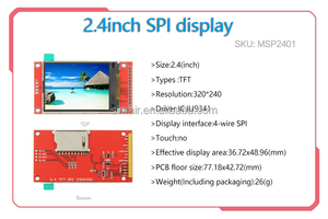 SPI serie 2.4 pollici TFT modulo schermo LCD per la scheda di sviluppo STM32 - Product Image 4