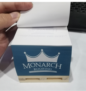 定制个人标志笔记立方体托盘迷你纸质备忘录立方体促销便签 - Product Image 2