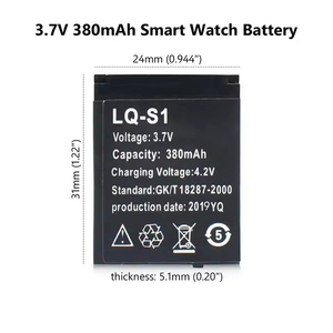 3.7V 280mAh Rechargeable Lithium Ion LQ-S1 GTF Smart Watch <strong>Battery</strong> for DZ09 QW09 DZ09 W8 A1 V8 X6 Android Smart Watch - Product Image 3