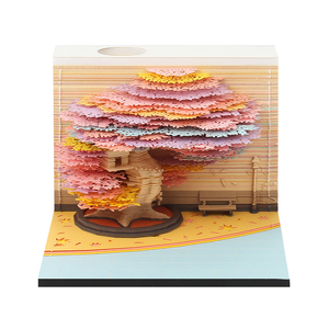 Omoshiroi Block-Bloc de notas para fiesta, Cubo de papel 3D con forma de Treehouse, descuento, ofertas semanales - Product Image 1