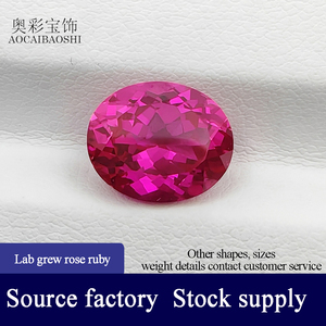 Wholesale Laboratory Lift Method for Growing Rose <strong>Ruby</strong> Oval Cut High Quality <strong>Ruby</strong> Bare <strong>Rock</strong> <strong>in</strong> Bulk From Stock - Product Image 2