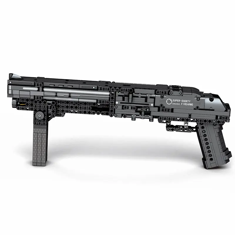 Les fusils de chasse militaires Shorty peuvent être tirés des pistolets à blocs de construction modèle garçons assembler des jouets cadeaux