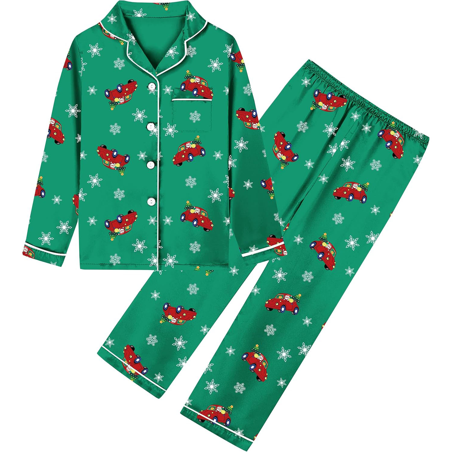 Green Christmas Car