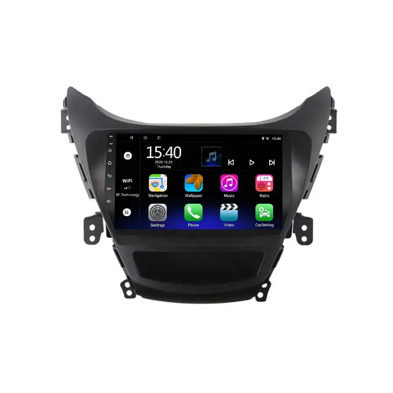 Lettore di navigazione per Auto per Hyundai Elantra 5 2011 2012 2013 2014 2015 Android Auto Double Din Stereo android radio