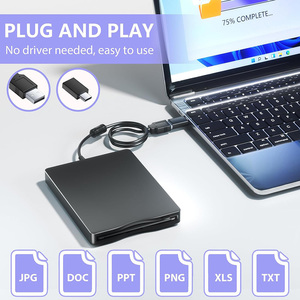 Lettore di Floppy Disk, unità Floppy esterna USB da 3.5 pollici per PC, Laptop e Desktop compatibile con le finestre 11/10/8/7/2000/XP - Product Image 2