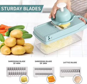 Best <strong>Sell</strong> Multifunctional 15 in 1 Fruit Vegetable Onion Slicer Dicer Spiralizer Shredder Hand Graters Vegetable Chopper <strong>Cutter</strong> - Product Image 2