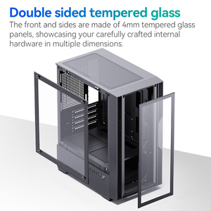 Snowman chơi game PC trường hợp <span class=keywords><strong>ATX</strong></span> giữa tháp với Tempered Glass RGB người hâm mộ USB Cổng 3.0 cho chơi game và hiệu suất cao PC xây dựng - Product Image 2
