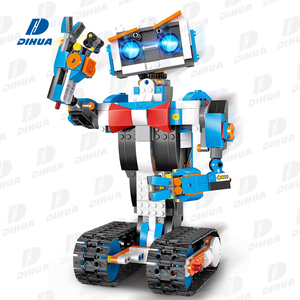 Uzaktan kumandalı Robot kiti yapı taşı setleri çocuklar için programlanabilir Robot DIY yapı kiti kök eğitim Robot