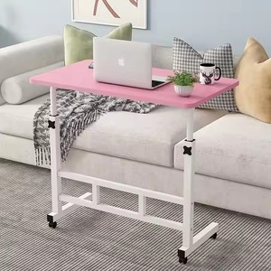 Shaohua Portable <strong>Rolling</strong> Desk Small <strong>Computer</strong> Desk Adjustable Height Mobile Stand up Desk Storage <strong>Table</strong> - Product Image 4
