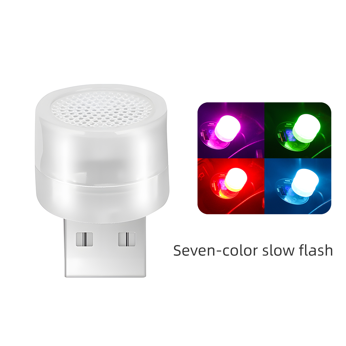 7 colores (destello lento)