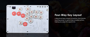 RGB lever tutti i pulsanti Arcade Stick 16 tasti Controller per PS4/PS3/PC/Switch/Android/IOS/giochi di combattimento a vapore - Product Image 3