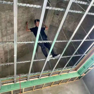 办公室用T杆悬挂天花板网格轻钢龙骨天花板金属螺柱和卡车钢建筑龙骨系统 - Product Image 6