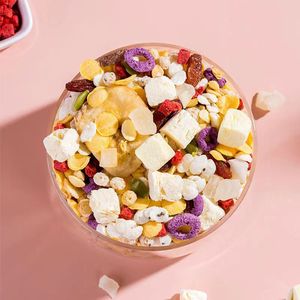 סיטונאי נמוך מחיר 400g זרעי צ 'יה יוגורט עם פריך פירות תבואה שיבולת שועל גס דגנים דגנים