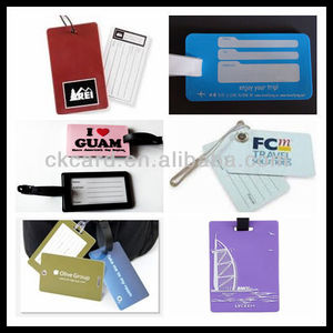 Etiqueta de equipaje de PVC impresa personalizada de diseño gratuito con cuerda elástica transparente Producto de impresión de plástico - Product Image 5
