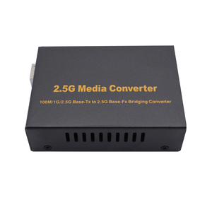 ตัวแปลงสื่อเสียบเป็นสัญญาณ OEM 2.5G SFP เป็น UTP 1g/2.5g ตัวแปลงสื่อออปติคอลเป็น RJ45พร้อม DC12V สำหรับเครือข่าย IP - Product Image 2