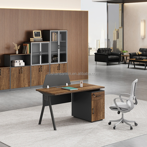 Sanxin Design Comfortable Professional Modern Office <strong>Computer</strong> <strong>Table</strong> Office Desk with <strong>Three</strong> Drawers - Product Image 3