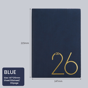 Premium zweisprachiger Planer PU Cover Englisch Spanisch Seiten Datated Schedule <span class=keywords><strong>Notebook</strong></span> Benutzer definierte Größen OEM