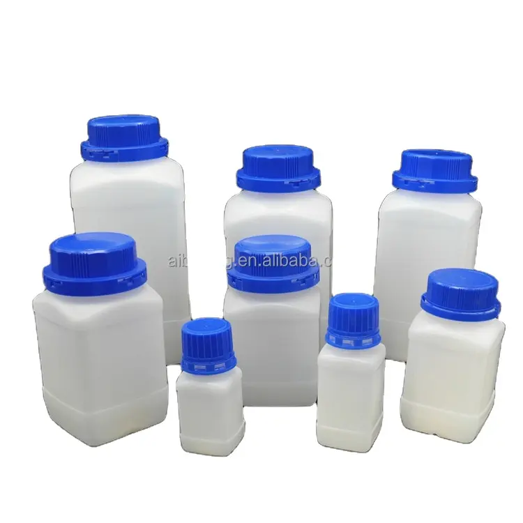 IBELONG 60ml 100ml 250ml 450ml 550ml 750ml 950ml 1200ml 1500ml plastic square bottle for chemical reagent