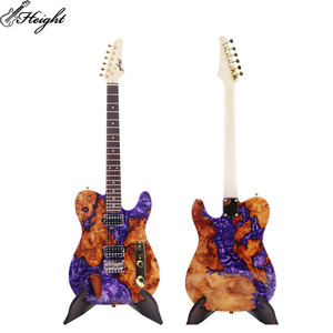 Vendita Diretta dalla Fabbrica Chitarra Elettrica in Legno Viola con Pickup H-H OEM ODM Accettati Materiale Fondo/Fasce in Acero - Product Image 4