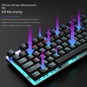 AULA T400 RGB Gaming <strong>Keyboard</strong> Set Mixed Light Blue Axis Mechanical with Mouse <strong>Combo</strong> for USB Laptop/<strong>Desktop</strong> <strong>Computers</strong> - Product Image 5
