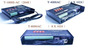 T1000 T4000 programmabile t8000 controller pixel led, full color RGB pixel controller T1000B, 2048-8 carico max - Product Image 3