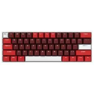 Teclado inalámbrico para juegos con retroiluminación RGB de 61 teclas, tableta USB RGB, conexión de tres modos, enchufe caliente a juego de colores, ordenador mecánico