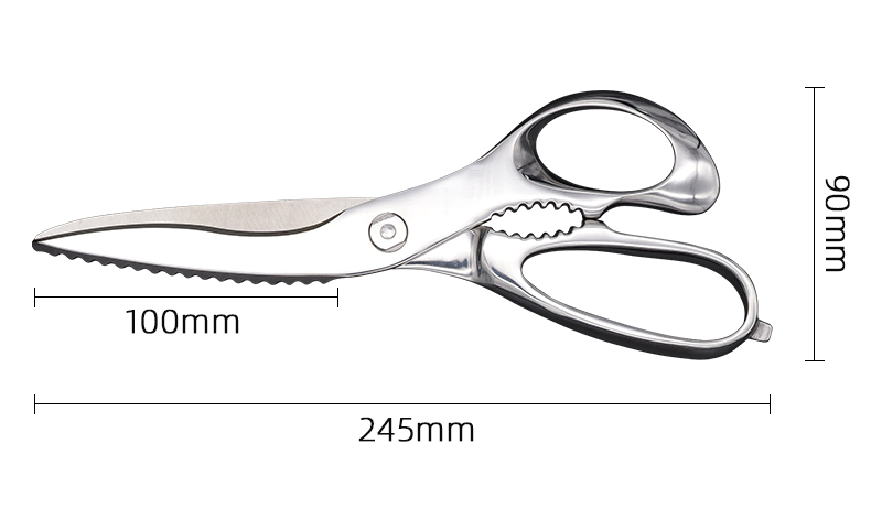 multi functional food stainless steel kitchen scissors
