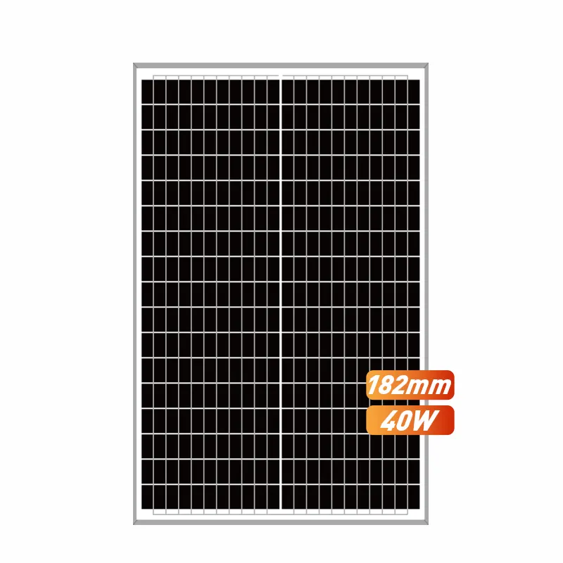 Центральная фабрика, монокристаллическая солнечная панель мощностью 40 Вт, 12 В, китайский модуль PV