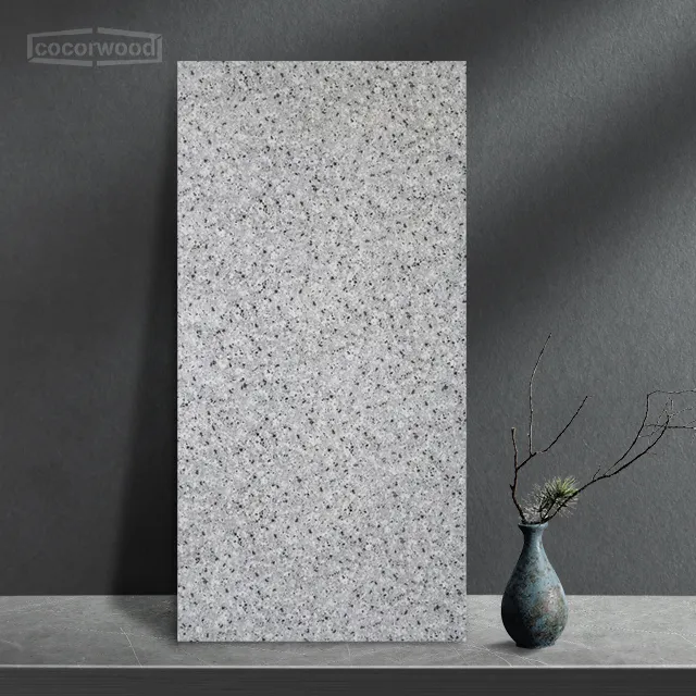 Granito bianco con venature blu superficie lucidata per display in pietra di supporto in granito piatto di alta qualità