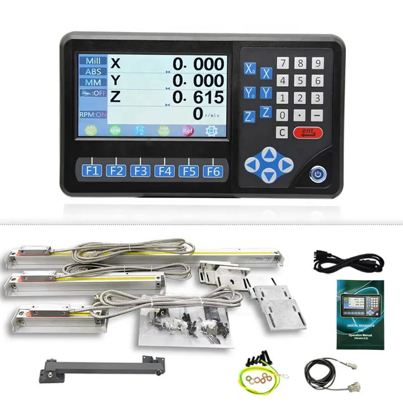 DITRON Display digitale Dro per fresatura tornio macchina scala magnetica scala lineare sino 2 asse 3 assi letture digitali Dro